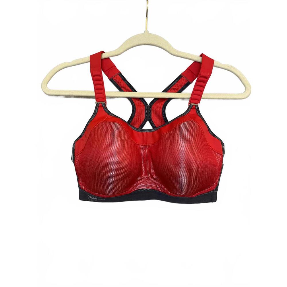 Anita Active Dynamix Star Maximum Support Sports Bra 32 C Red